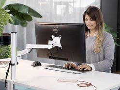 Bras support 1 écran STEFLEX  bras écran pour bureau pas cher