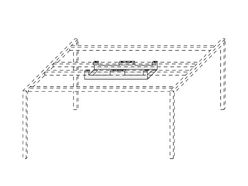 Goulotte passe-câbles pour bench Agile