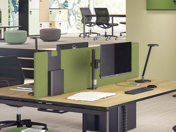 Panneau frontal en tissu acoustique pour bureau Clen