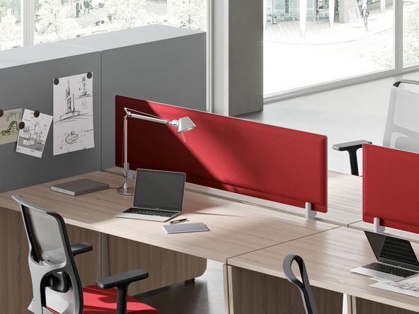 Panneau frontal acoustique pour bureau Artéfact
