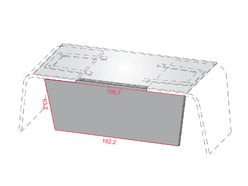 Voile de fond pour bureau Larus en verre
