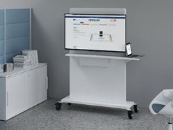 Support TV mobile connecté Denomics pour espace de réunion