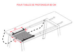 Goulotte pour tables de réunion Trendwood/Fabrika/Gradia