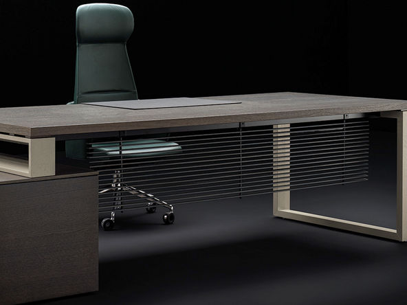 Voile de fond en lamelles pour bureau Harper