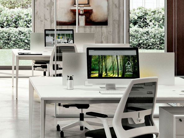 Panneau séparatif en verre pour rail Etner