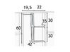 Diviseur 2 tablettes & porte-manteaux pour casiers Forma5