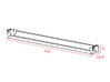 Goulotte horizontale pour bureaux Asset 4X Pop Panel Pop Tee Frezza