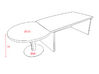 Extension de convivialité pour bureau Ranger Arqué