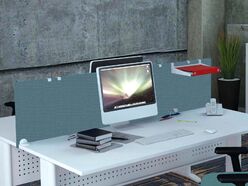 Panneau frontal tapissé pour bureaux Harmony