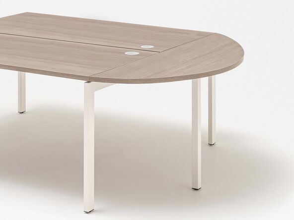 Extension demi-lune pour bureau bench MDD