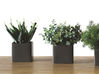 Lot de 4 mini plantes artificielles square H22 cm