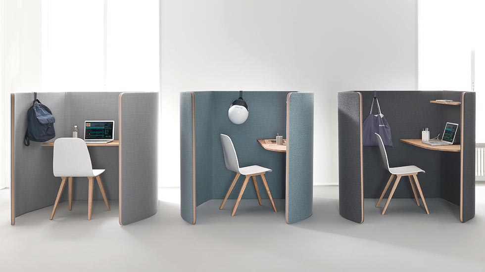 Espace de travail individuel acoustique Mondéo