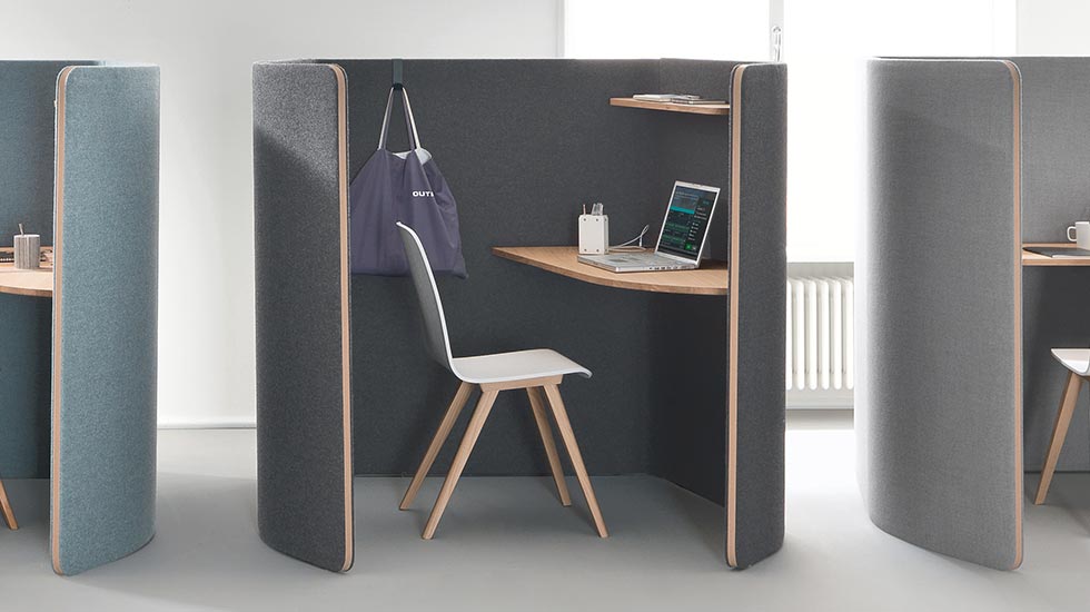 Espace de travail individuel acoustique Mondéo