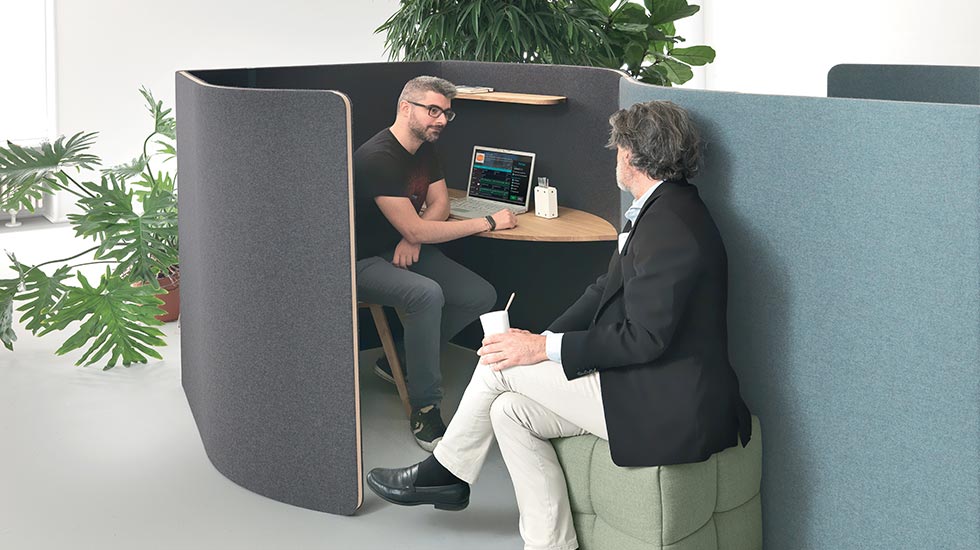 Espace de travail individuel acoustique Mondéo