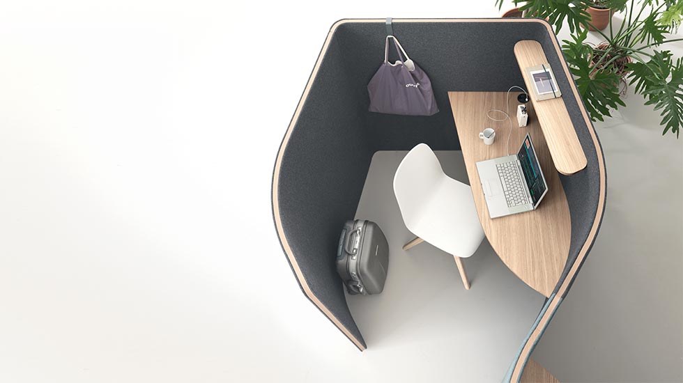 Espace de travail individuel acoustique Mondéo