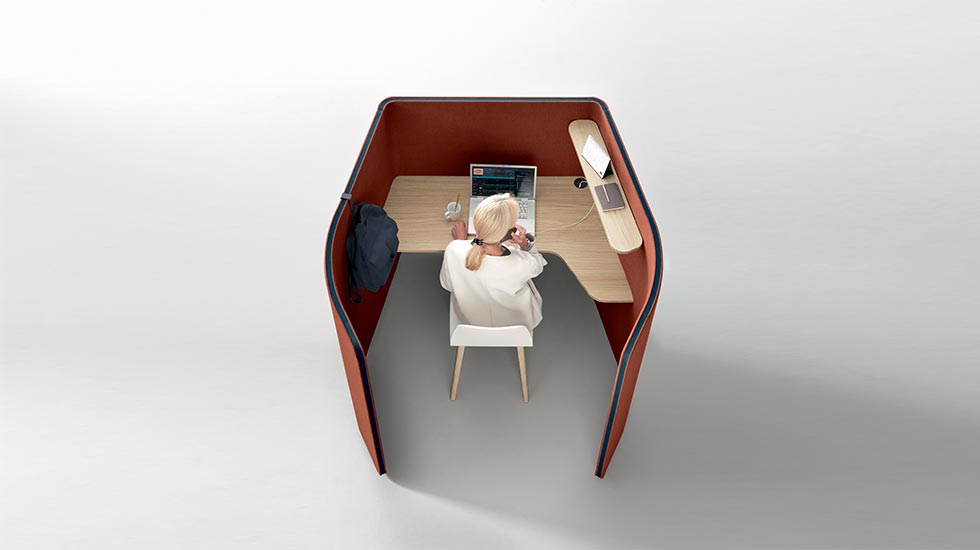 Espace de travail individuel acoustique Mondéo