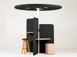 Espace de travail acoustique 3 personnes BuzziBrella Focus