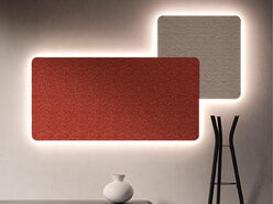 Dalles murales acoustiques en tissu avec LEDs Telaio