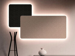 Dalles murales acoustiques en tissu avec LEDs Telaio