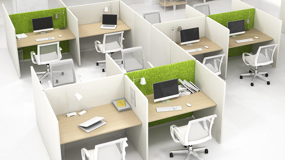 Espace de travail collectif acoustique My World