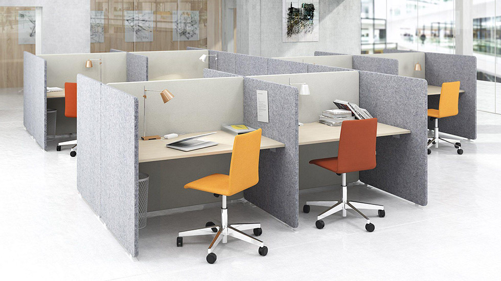 Espace de travail collectif acoustique My World