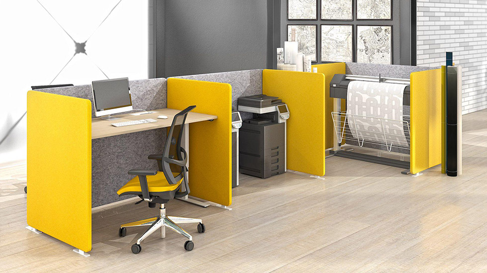 Espace de travail collectif acoustique My World