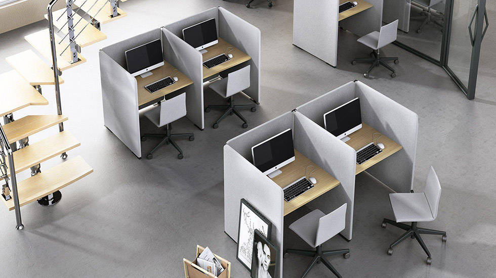 Espace de travail collectif acoustique My World