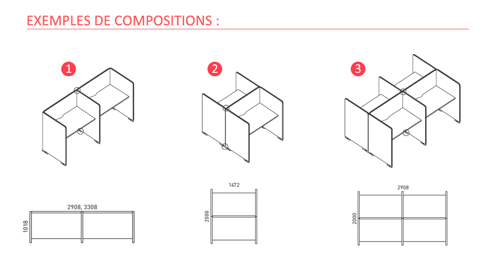 Espace de travail collectif acoustique My World