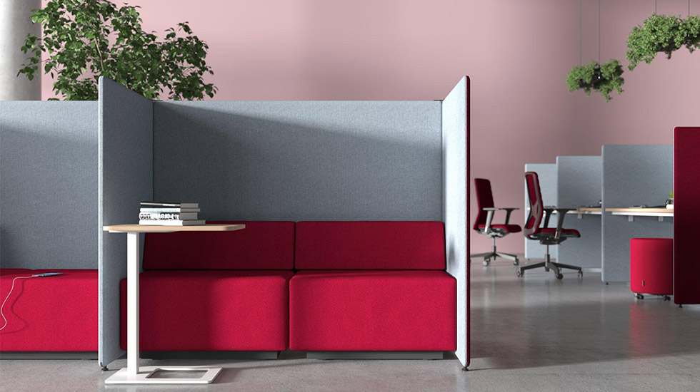 Espace de travail collectif acoustique My World