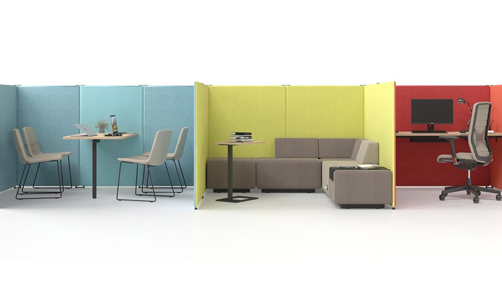 Espace de travail collectif acoustique My World