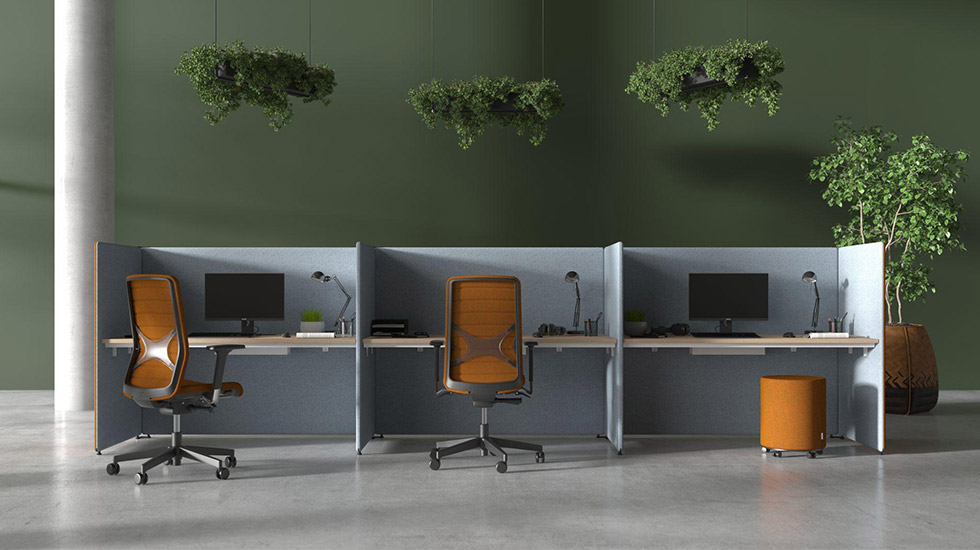 Espace de travail collectif acoustique My World