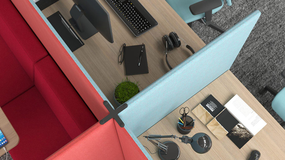 Espace de travail collectif acoustique My World