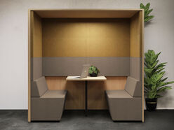Alcôve acoustique 2 personnes sur mesure Close