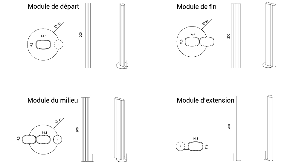 Cloison de séparation AcuStixx