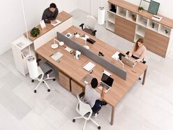 Bureau bench 4 personnes Prisma
