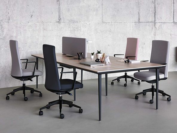 Bureau bench 4 personnes Longo