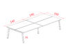 Bureau bench 4 personnes Vital Plus