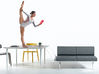Bureau bench 2 personnes Longo avec banquette 4 places