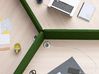 Bureau call-center 3 personnes Twist avec panneaux en tissu