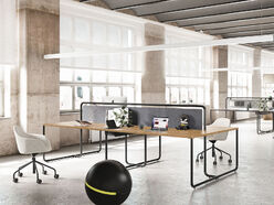 Bureau bench 4 personnes Itube