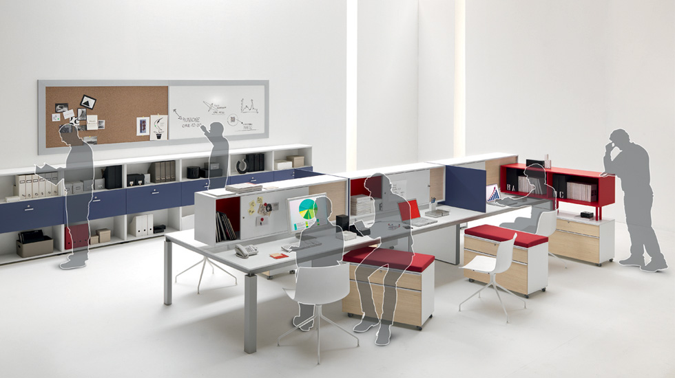 Bureaux bench 2/4/6 personnes Artémis