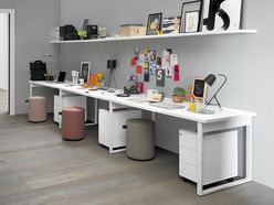 Bureau bench 3 personnes en ligne Magistra