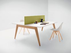 Bureau bench 2 personnes Elvira Wood 