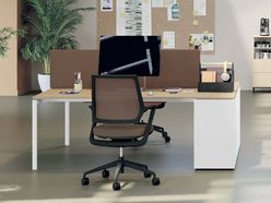 Bureau bench 2 personnes Atao sur caissons extractibles