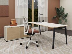 Bureau individuel Nouvelle Vague sur crédence