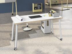 Bureau individuel NV Nomade avec roulettes