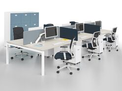Bureau bench 6 personnes Téos