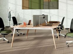 Bureau bench 4 personnes Aska bois