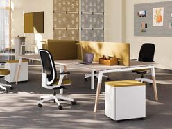 Bureau bench 4 personnes Aska bois