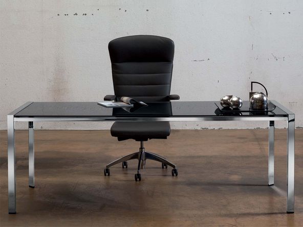 Bureau de direction en verre Prisma Plus